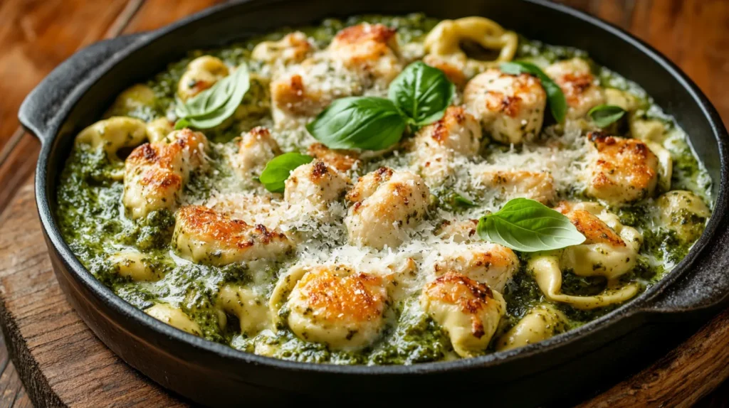 creamy-chicken-pesto-tortellini-skillet-feature