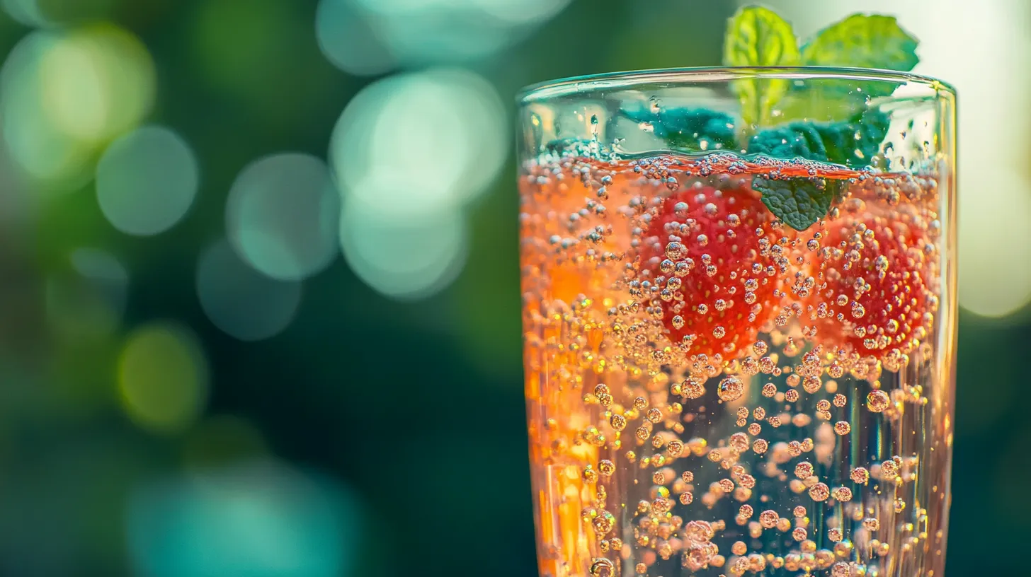strawberry-mint-sparkler