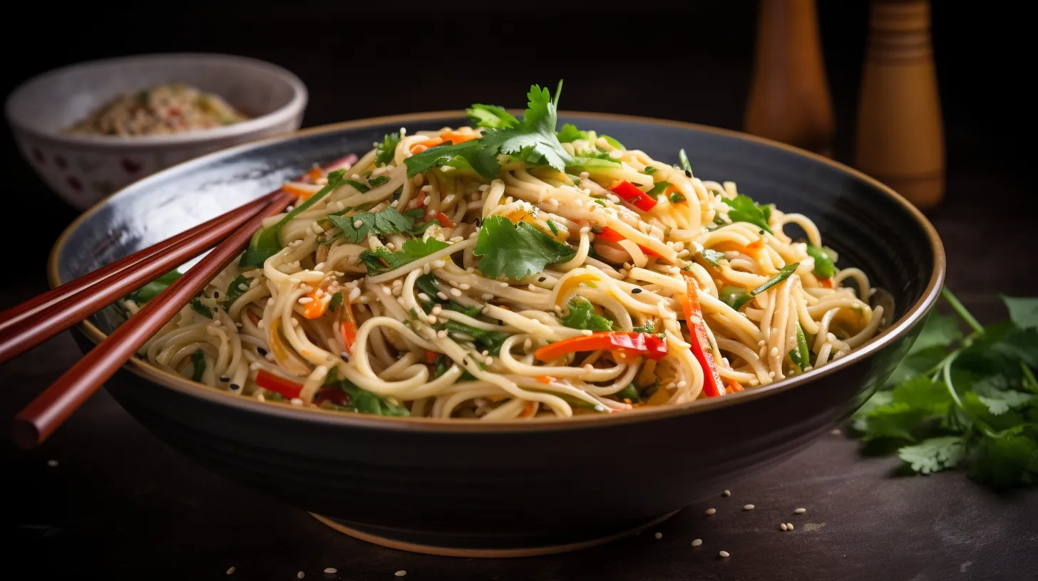 asian-noodle-salad-serving