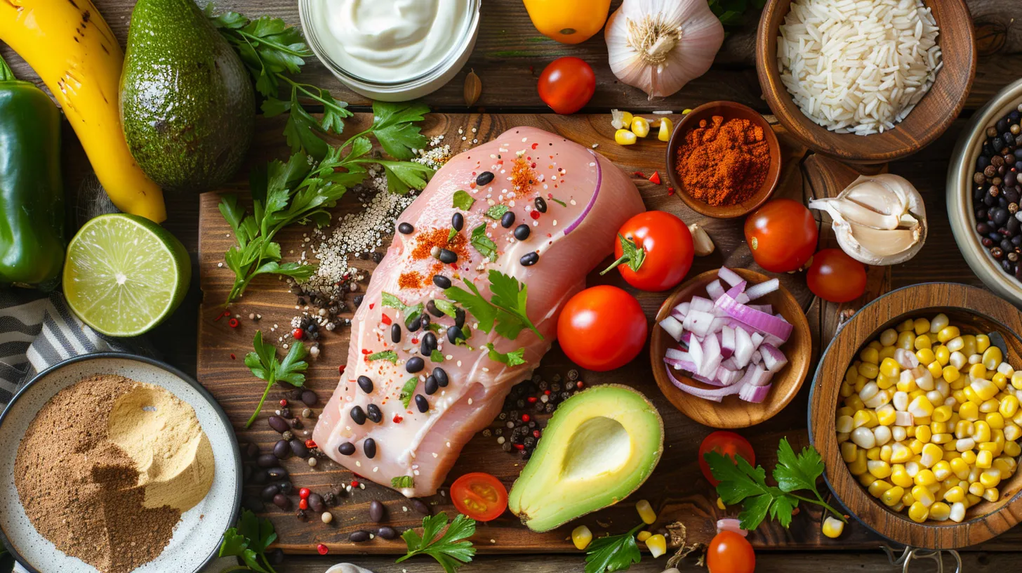 chicken-burrito-bowl-ingredients